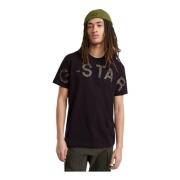 Korte Mouw Mode T-shirt G-star , Black , Heren