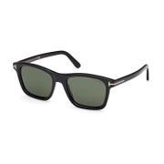 Groene Lens Zonnebril Barron Ft1179/S Tom Ford , Black , Heren