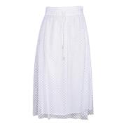 Elegante Katoenmix Gonna Rok Fabiana Filippi , White , Dames