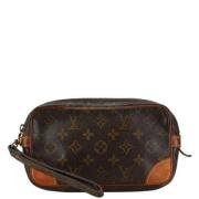 Pre-owned Fabric louis-vuitton-bags Louis Vuitton Vintage , Brown , Da...