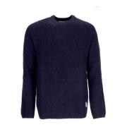 Gespikkelde Navy Sweater, Lange Mouw Crewneck Carhartt Wip , Blue , He...