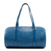 Pre-owned Leather shoulder-bags Louis Vuitton Vintage , Blue , Dames