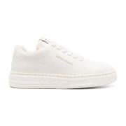 Beige Sneakers met Rubberen Zool Emporio Armani , Beige , Dames