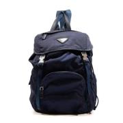 Pre-owned Fabric backpacks Prada Vintage , Blue , Dames