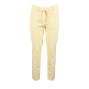 Katoen Elastaan Broek Mason's , White , Dames