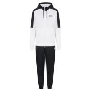 Wit en Zwart Trainingspak Set Emporio Armani EA7 , White , Heren