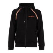 Heren Hoodie met Rits Bikkembergs , Black , Heren