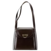 Pre-owned Leather shoulder-bags Celine Vintage , Brown , Dames