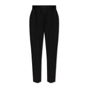 Broek met elastische tailleband Helmut Lang , Black , Dames