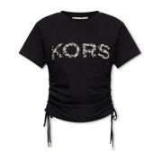 Pailletten T-shirt Michael Kors , Black , Dames