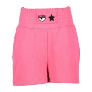 Katoenen shorts voor vrouwen Chiara Ferragni Collection , Pink , Dames