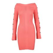 Elegante jurk in viscosemix Patrizia Pepe , Pink , Dames