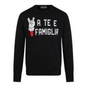 Familie Sweater met Stijlvol Ontwerp MC2 Saint Barth , Black , Heren