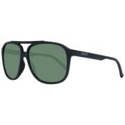 Zwarte Aviator Zonnebril Guess , Black , Heren