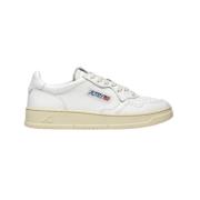 Witte Leren Sneaker Medalist Low Autry , White , Dames