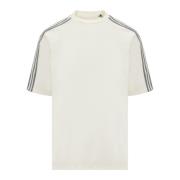 Korte mouwen T-shirt met ronde hals en 3S logo-banden Y-3 , Beige , He...