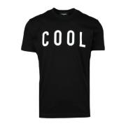 Katoenen T-shirt Dsquared2 , Black , Heren