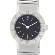 Pre-owned Stainless Steel watches Bvlgari Vintage , Black , Dames