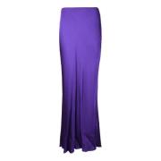 Viscose rok, elegant en stijlvol Patrizia Pepe , Purple , Dames