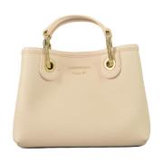 Stijlvolle PU-tas Emporio Armani , Beige , Dames