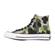 Hoge Top Gember Groene Schoenen Converse , Multicolor , Heren