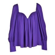 Viscose Gebreide Top Pinko , Purple , Dames