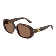 Stijlvolle zonnebril Dg4476 in bruin Dolce & Gabbana , Brown , Dames