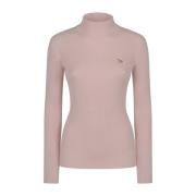 Baby Fox Patch Sweater Collectie Maison Kitsuné , Pink , Dames