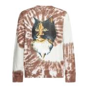 Multicolor Kat Print Sweater JW Anderson , Brown , Heren