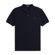 Blauw Logo Bruin Poloshirt Fred Perry , Blue , Heren