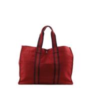 Pre-owned Fabric handbags Hermès Vintage , Red , Dames