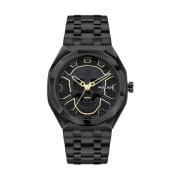 Zwarte Herenmode Quartz Horloge Police , Black , Heren