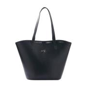 Elegante Shopper Tas Zwart Manila Grace , Black , Dames