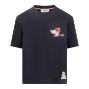 Hector T-shirt Thom Browne , Blue , Dames