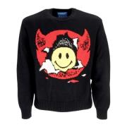 Smiley Inner Peace Zwarte Sweater Market , Black , Heren