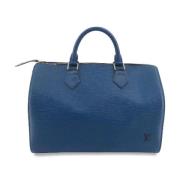 Pre-owned Fabric louis-vuitton-bags Louis Vuitton Vintage , Blue , Dam...