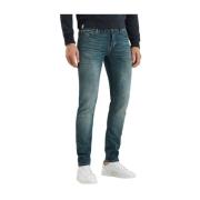 Slim Worn-In Blue Denim Jeans Cast Iron , Gray , Heren