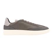 Heren Leren Sneakers Pantofola d'Oro , Gray , Heren