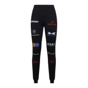 Tekst Logo Hoge Taille Leggings Balenciaga , Black , Dames