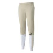 Essential + Block Sweatpant tr Lange broek Puma , Beige , Heren