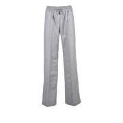 Luxe Cashmere Blend Broek Kiton , Gray , Dames