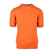 Round-neck Knitwear Alpha Studio , Orange , Heren