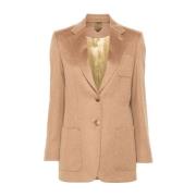 Kameelhaarjas met geborsteld effect Max Mara , Beige , Dames