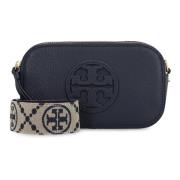 Korrelig Leren Mini Schoudertas Tory Burch , Blue , Dames