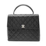 Pre-owned Leather chanel-bags Chanel Vintage , Black , Dames