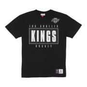 Los Angeles Kings Logo Tee Mitchell & Ness , Black , Heren