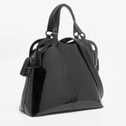 Pre-owned Leather handbags Cartier Vintage , Black , Dames