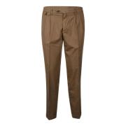 Casual Lyocell Katoenmix Broek Briglia , Brown , Heren