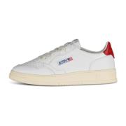 Leren Medalist Lage Sneaker Rood Autry , White , Heren