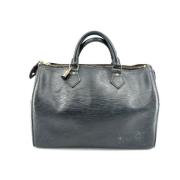 Pre-owned Leather louis-vuitton-bags Louis Vuitton Vintage , Black , D...